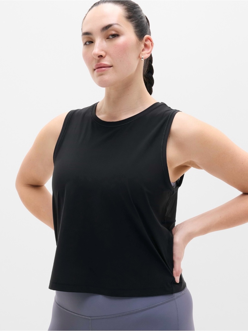 MOVING SALE: Athleta Ultimate Black Mesh Muscle Tank